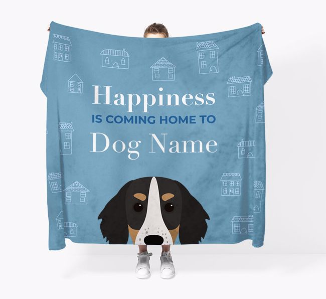 Happiness Is: Personalised {breedFullName} Throw Blanket